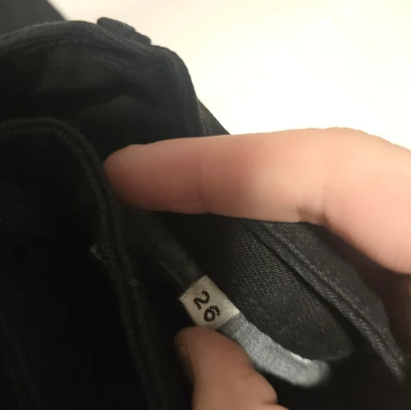 GRLFRND Black Denim Skirt Raw Hem - Picture 7 of 7